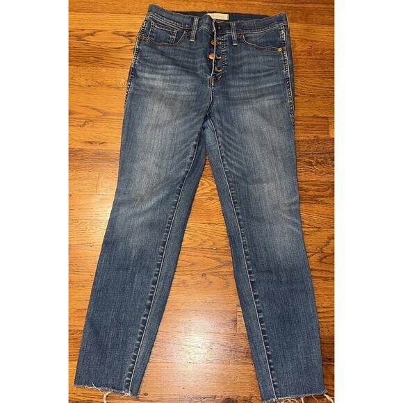 madewell jeans blue womens 29 10’ High rise Skinny Crop - Picture 2 of 12